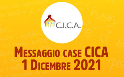 Messaggio case CICA – 1 Dicembre 2021